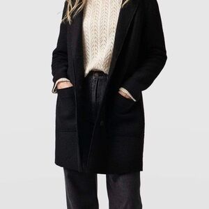 Saint and Sofia Boiled Wool Coat